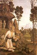 PERUGINO, Pietro St. Jerome in the Wilderness oil painting